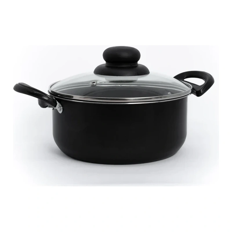Panela Flon Tradicional Com Tampa De Vidro